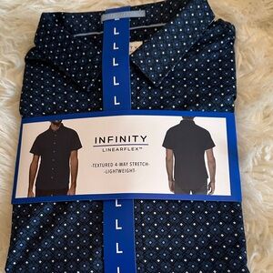 Men's Navy Patterned Shirt